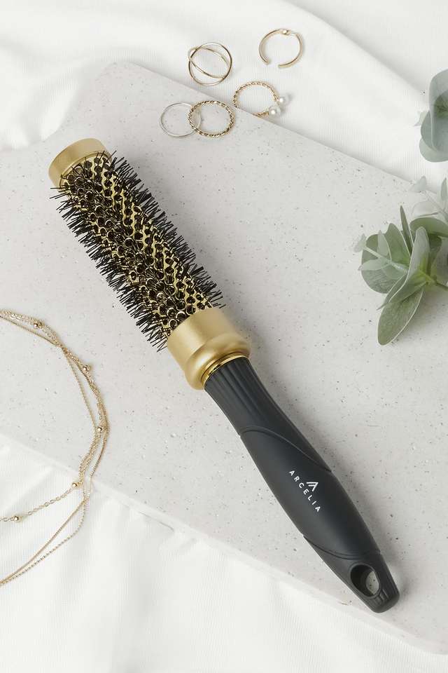 Curl-Hair-Brush---Golden-&-Black
