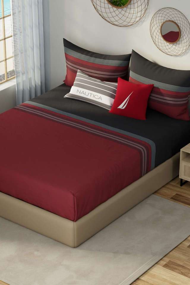 Hampton-Designer-100--Satin-Cotton-Xl-King-Bedsheet-With-2-Pillow-Covers