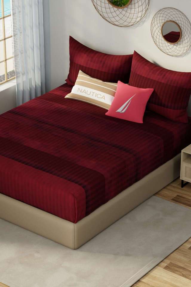 Hampton-Designer-100--Satin-Cotton-Xl-King-Bedsheet-With-2-Pillow-Covers
