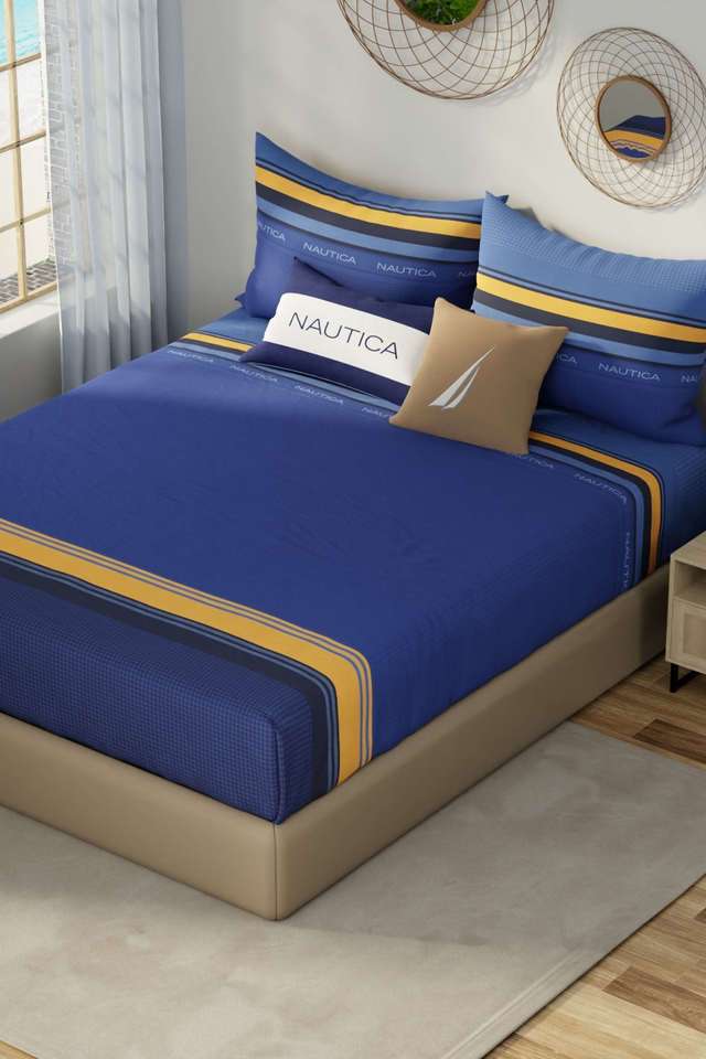 Hampton-Designer-100--Satin-Cotton-Xl-King-Bedsheet-With-2-Pillow-Covers