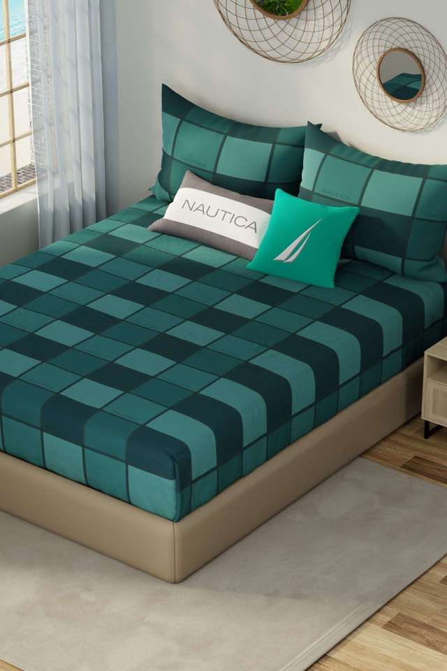 Hampton-Designer-100--Satin-Cotton-Xl-King-Bedsheet-With-2-Pillow-Covers