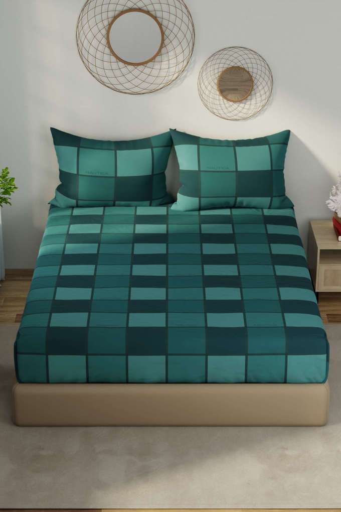 Hampton-Designer-100--Satin-Cotton-Xl-King-Bedsheet-With-2-Pillow-Covers