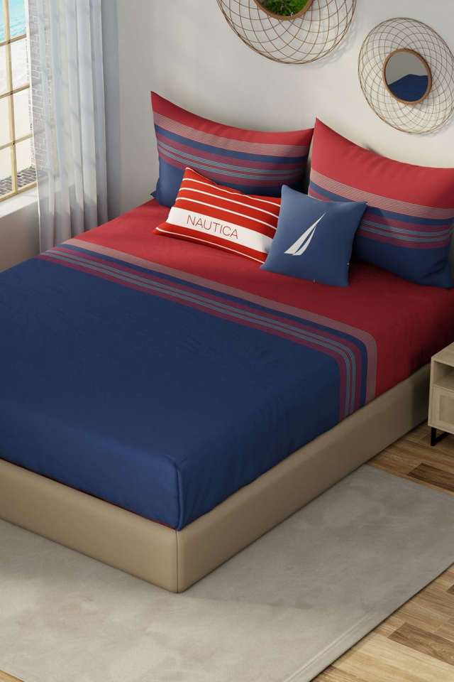 Hampton-Designer-100--Satin-Cotton-Xl-King-Bedsheet-With-2-Pillow-Covers