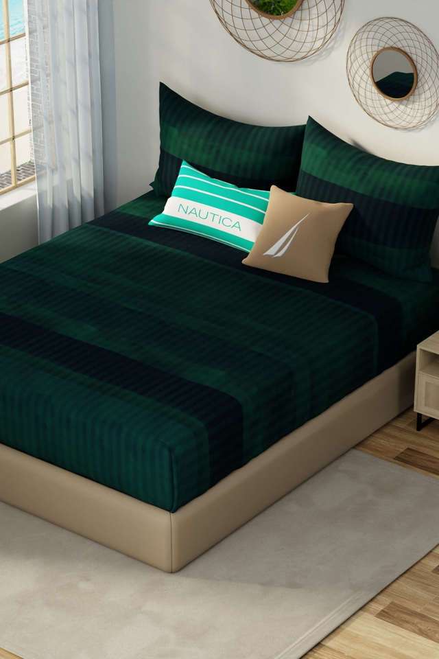 Hampton-Designer-100--Satin-Cotton-Xl-King-Bedsheet-With-2-Pillow-Covers