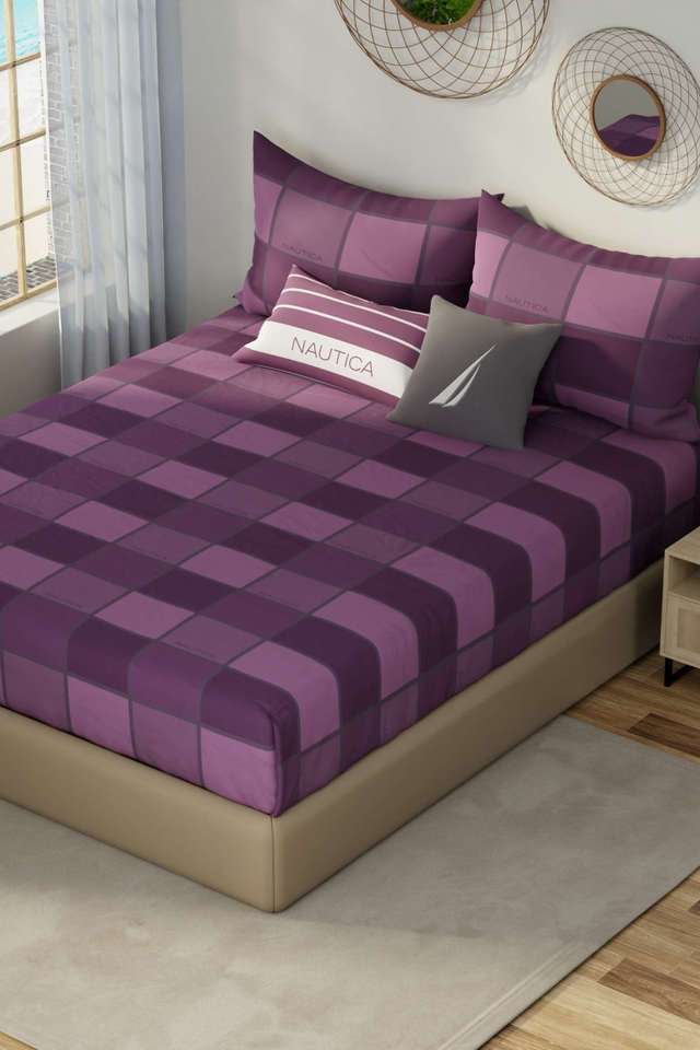 Hampton-Designer-100--Satin-Cotton-Xl-King-Bedsheet-With-2-Pillow-Covers