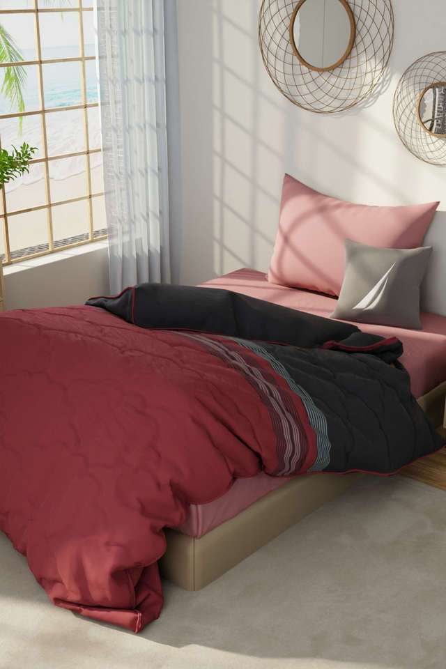 Hampton-Designer-100--Satin-Cotton-Single-Size-Comforter-For-All-Weather