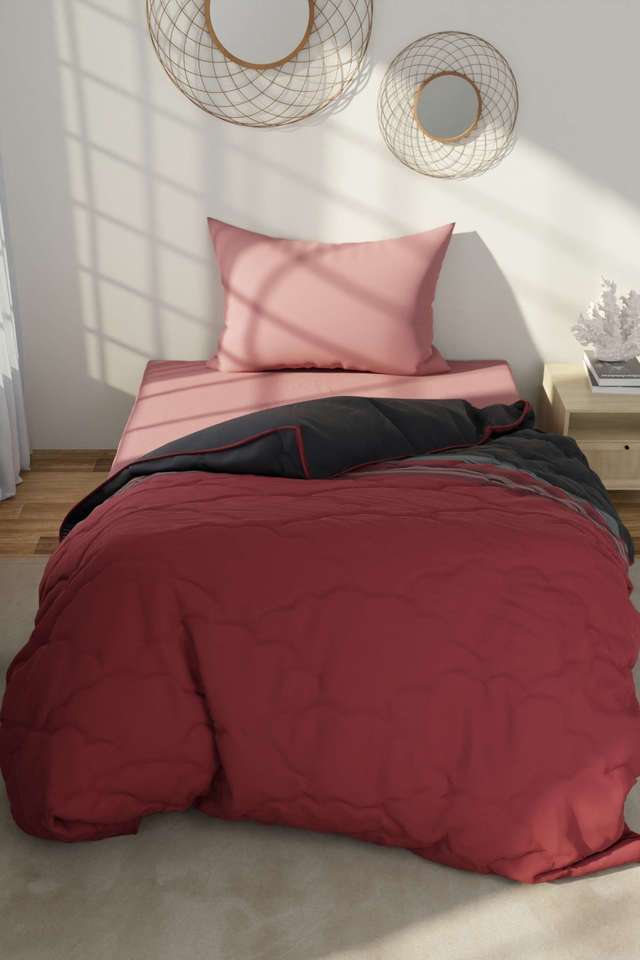 Hampton-Designer-100--Satin-Cotton-Single-Size-Comforter-For-All-Weather
