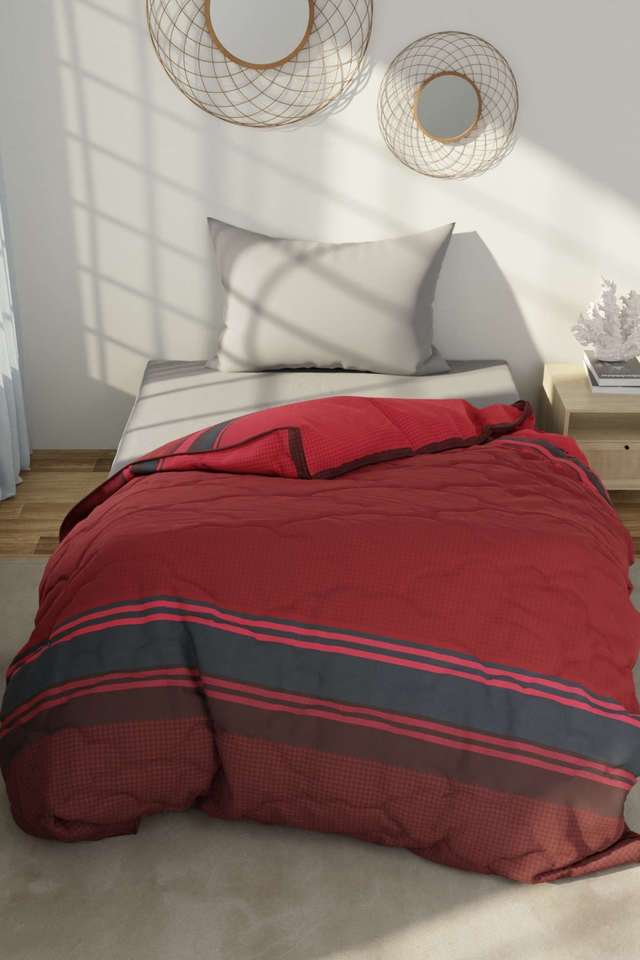 Hampton-Designer-100--Satin-Cotton-Single-Size-Comforter-For-All-Weather