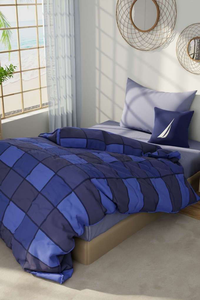 Hampton-Designer-100--Satin-Cotton-Single-Size-Comforter-For-All-Weather