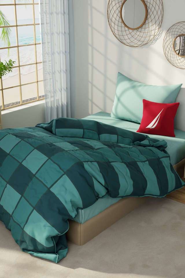 Hampton-Designer-100--Satin-Cotton-Single-Size-Comforter-For-All-Weather