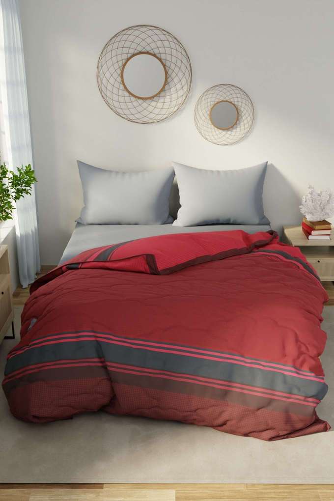 Hampton-Designer-100--Satin-Cotton-Double-Size-Comforter-For-All-Weather