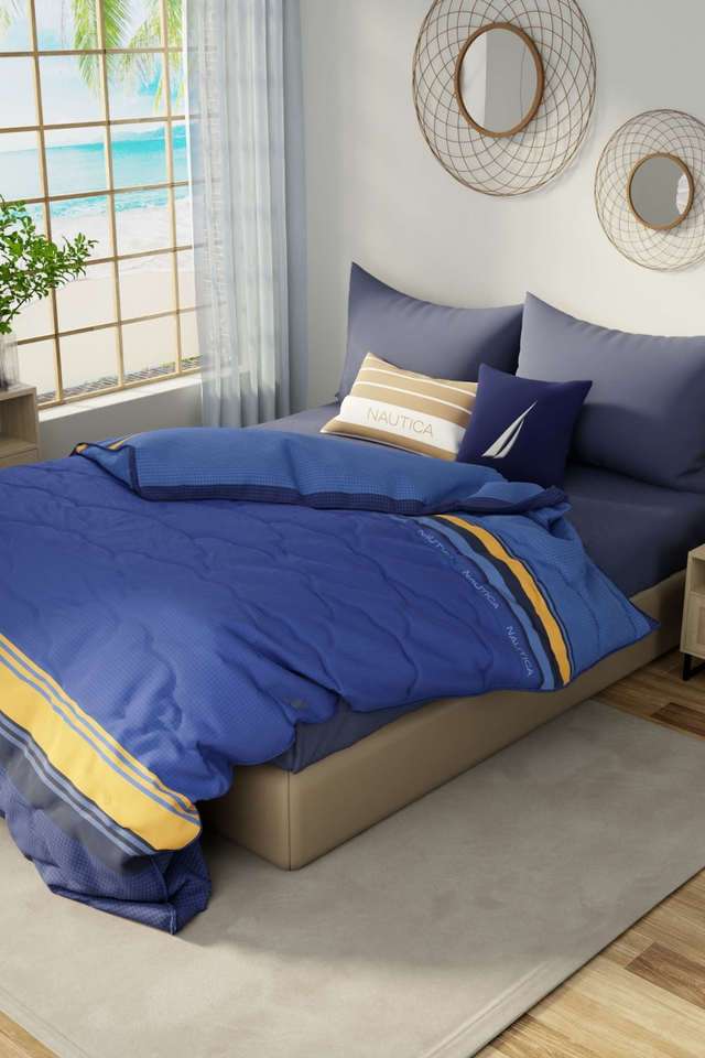 Hampton-Designer-100--Satin-Cotton-Double-Size-Comforter-For-All-Weather