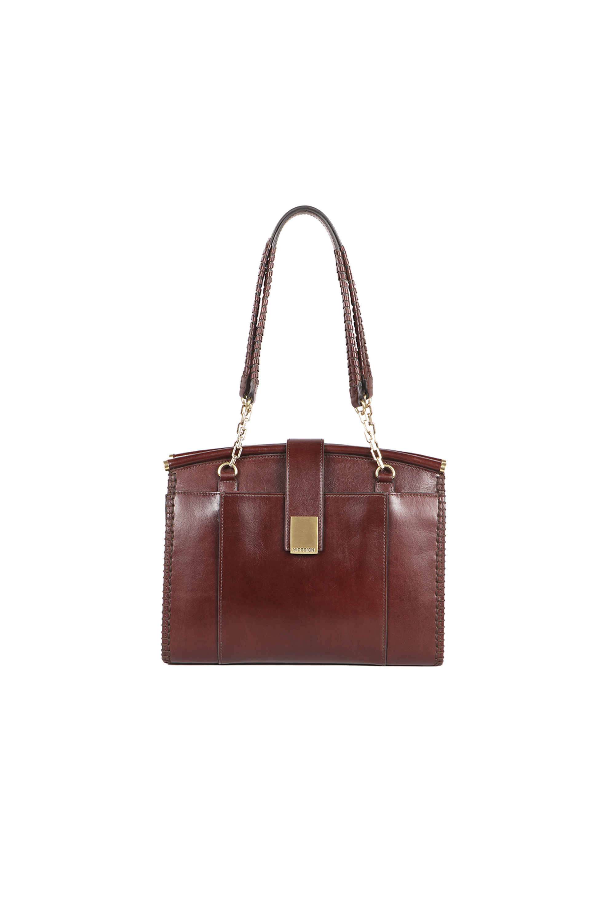 Zipper-E.I.-Leather-Women-Casual-Wear-Shoulder-Bag