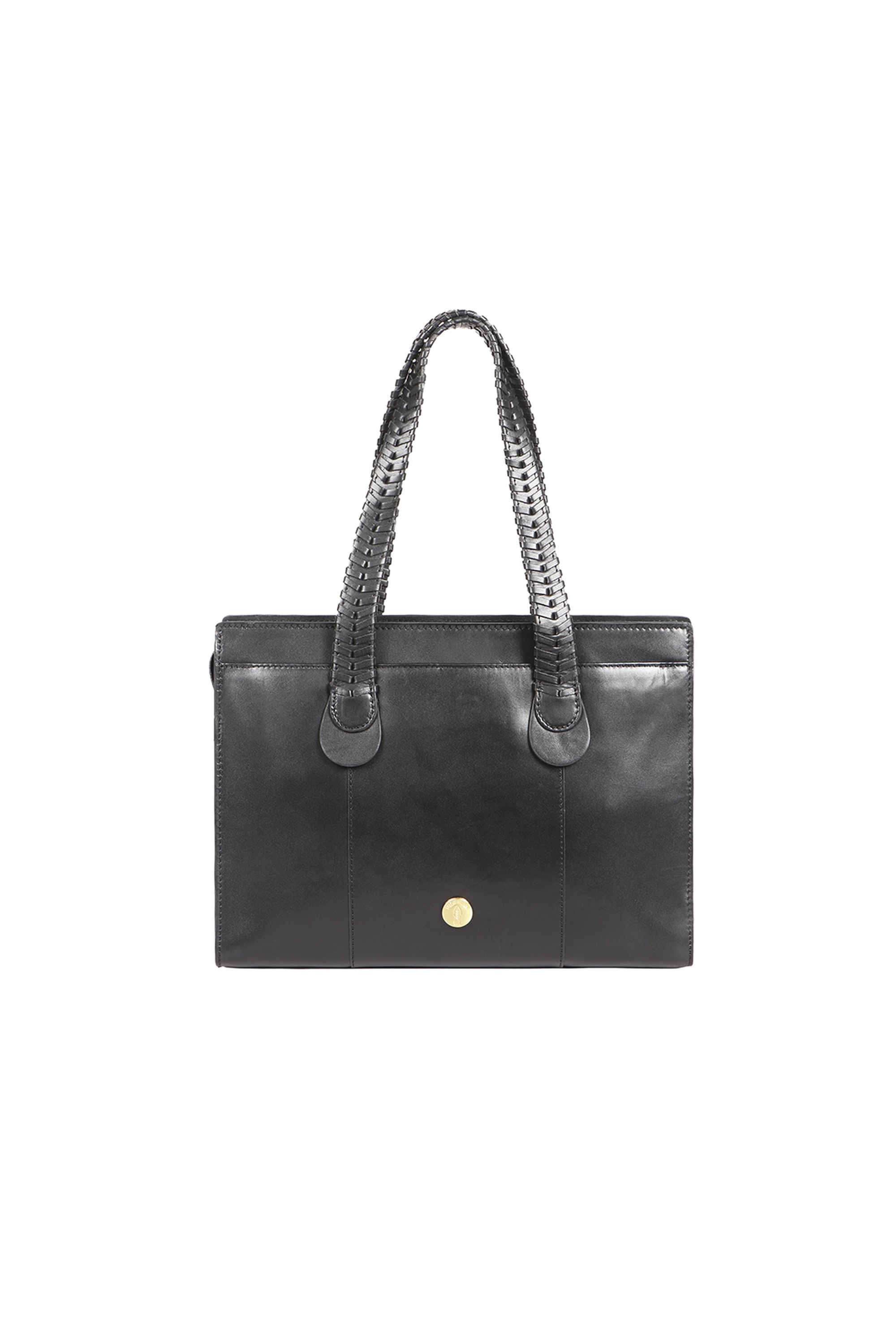 Zipper-E.I.-Leather-Women-Formal-Wear-Shoulder-Bag