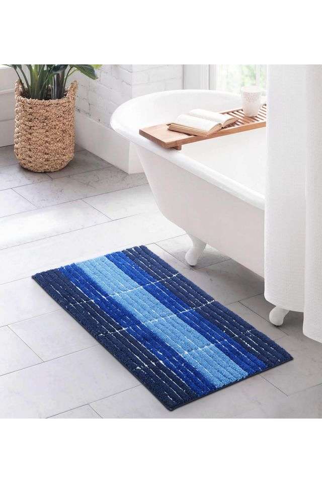 Quick-Dry-&-Anti-skid-Bathmat -Blue-(S)