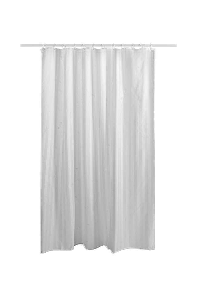 Hilton-Water-Repellent-Polyester-Shower-Curtain-White