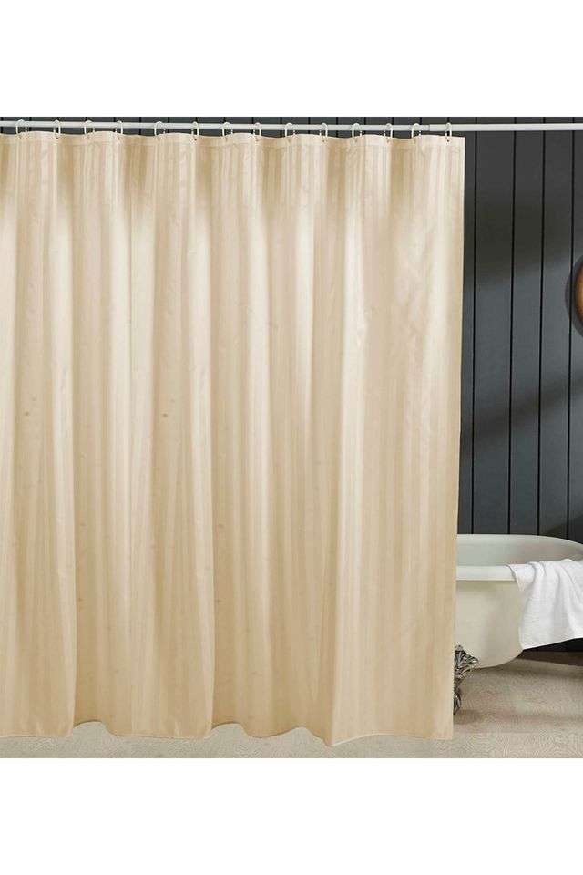 Water-Repellent-Polyester-Shower-Curtain-Ivory