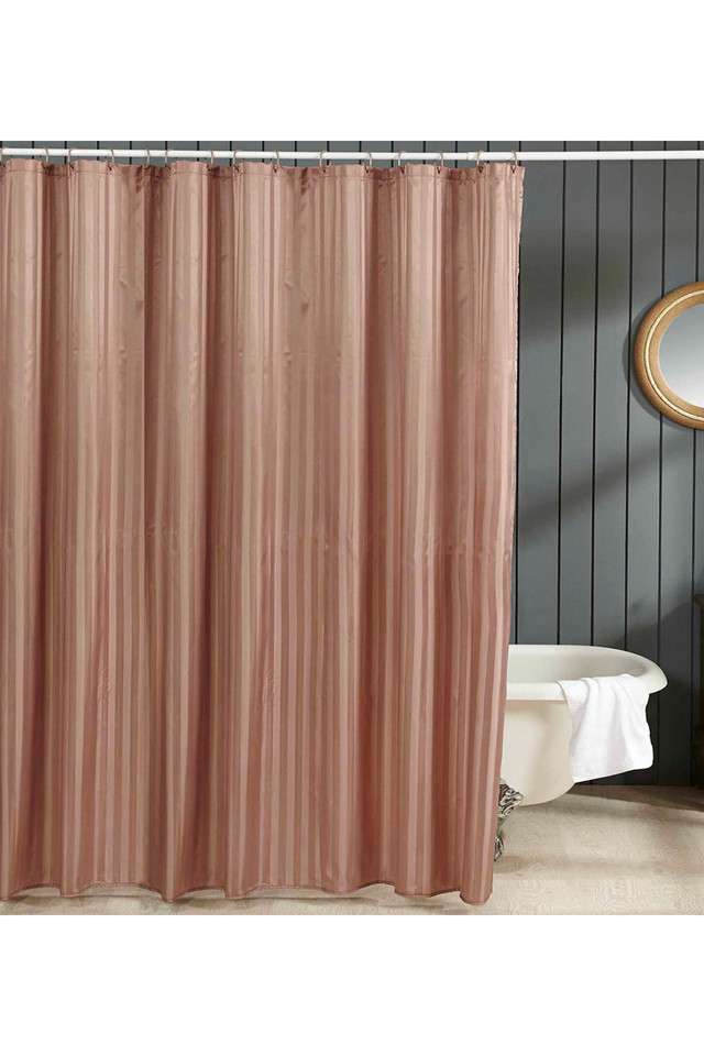 Hilton-Water-Repellent-Polyester-Shower-Curtain-Beige