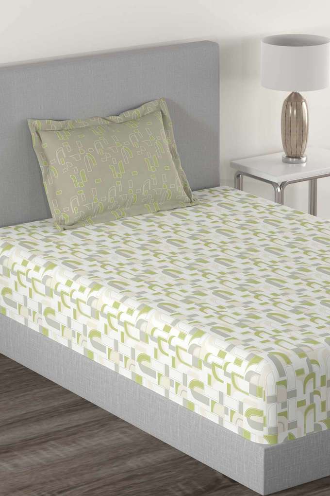 Home-Essential-144-TC-Cotton-Printed-Single-Bedsheet-with-2-Pillow-Covers