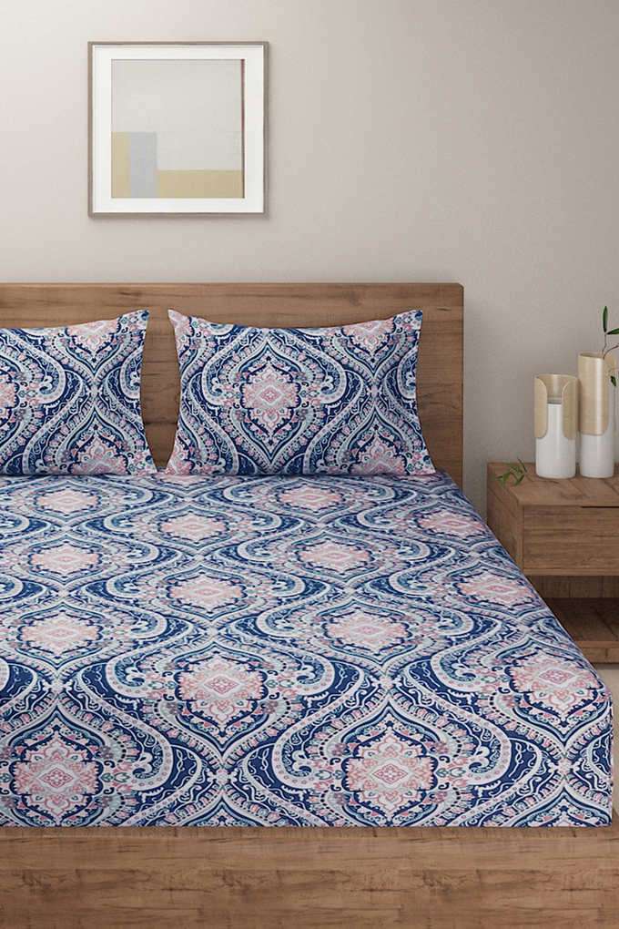 Indulge-300-TC-Cotton-Floral-Super-King-Double-Bedsheet-Pack-of-3