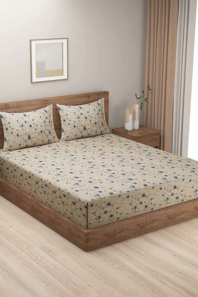 Indulge-300-TC-Cotton-Floral-Super-King-Double-Bedsheet-Pack-of-3