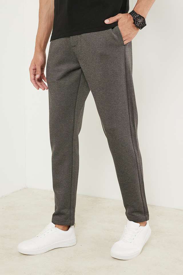 Knitted-Cotton-Poly-Spandex-Slim-Fit-Men-s-Casual-Trousers