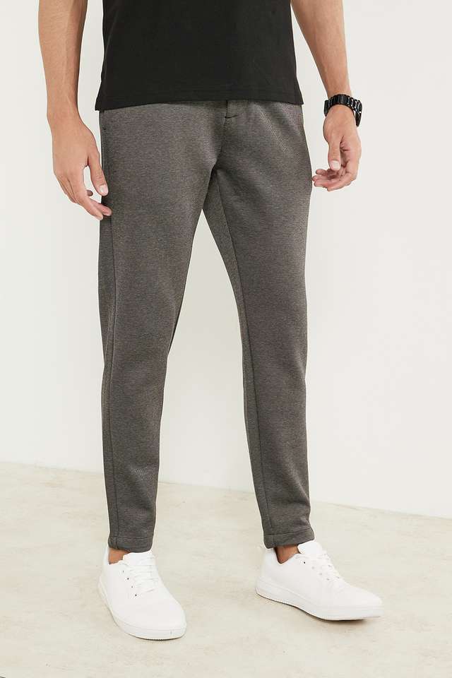 Knitted-Cotton-Poly-Spandex-Slim-Fit-Men-s-Casual-Trousers
