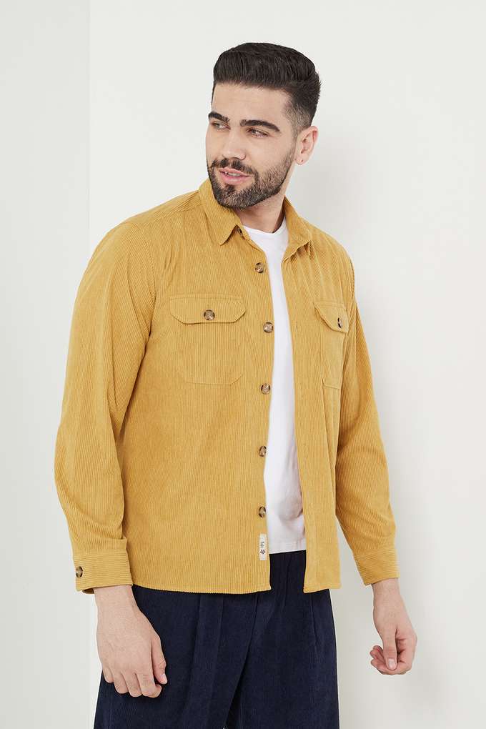 Textured-Cotton-Slim-Fit-Men-s-Casual-Over-Shirt