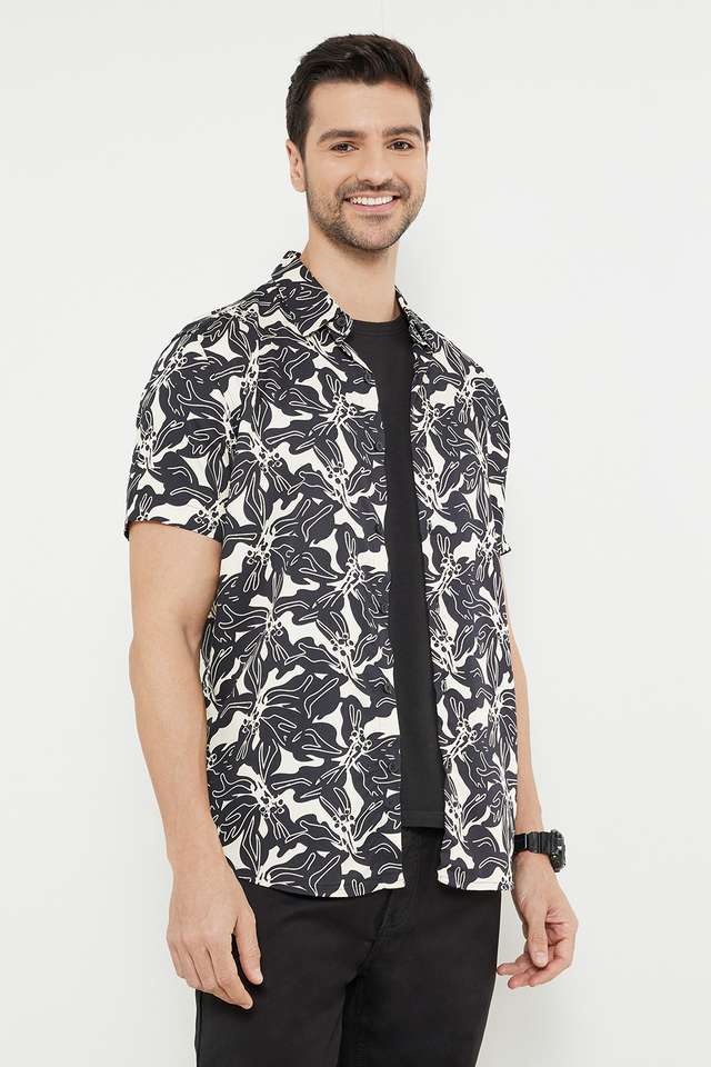 Printed-Viscose-Slim-Fit-Men-s-Casual-Shirt