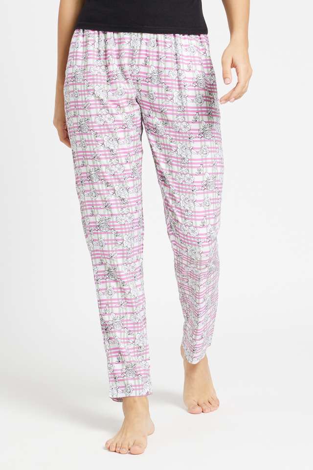 Checks-Rayon-Women-s-Casual-Wear-Pyjama