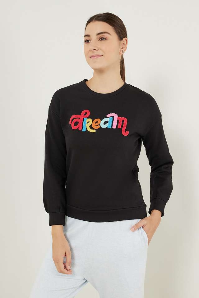 Embroidered-Round-Neck-Cotton-Women-Sweatshirt