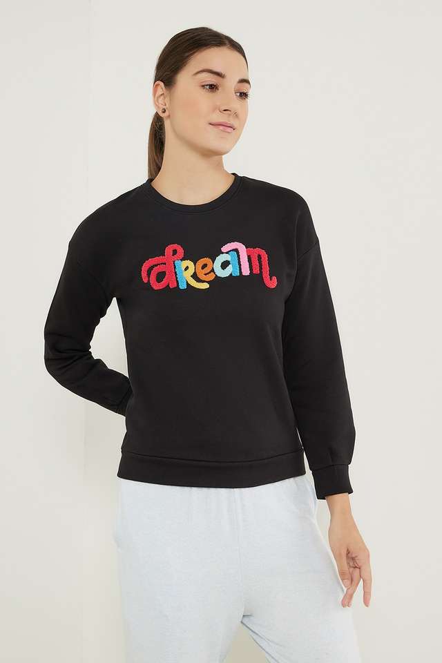Embroidered-Round-Neck-Cotton-Women-Sweatshirt