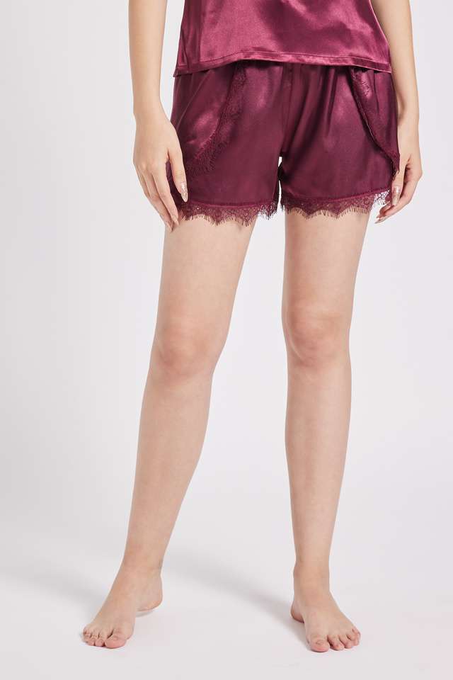 Mid-Thigh-Satin-Casual-Wear-Shorts