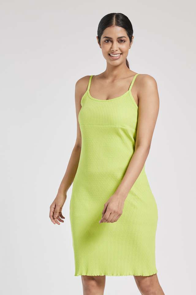 insense Solid V-Neck Cotton Women Dress-picture-26