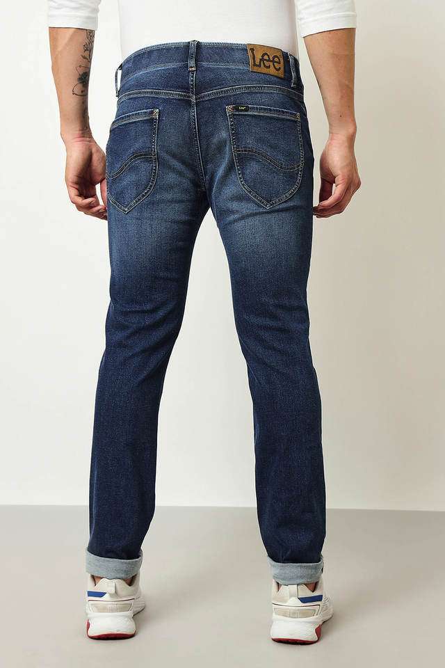 Light-Wash-Cotton-Tapered-Fit-Men-s-Jeans