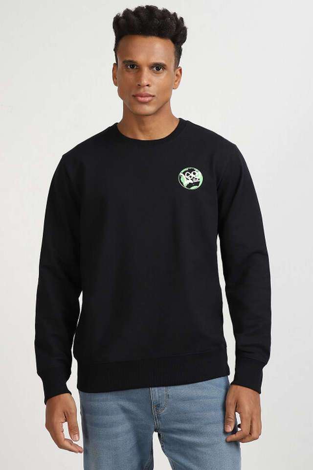 Blended-Fabric-Slim-Fit-Men-Sweatshirt