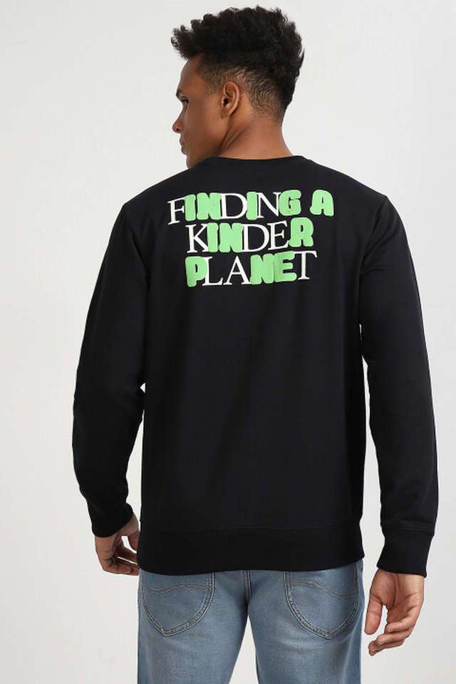 Blended-Fabric-Slim-Fit-Men-Sweatshirt