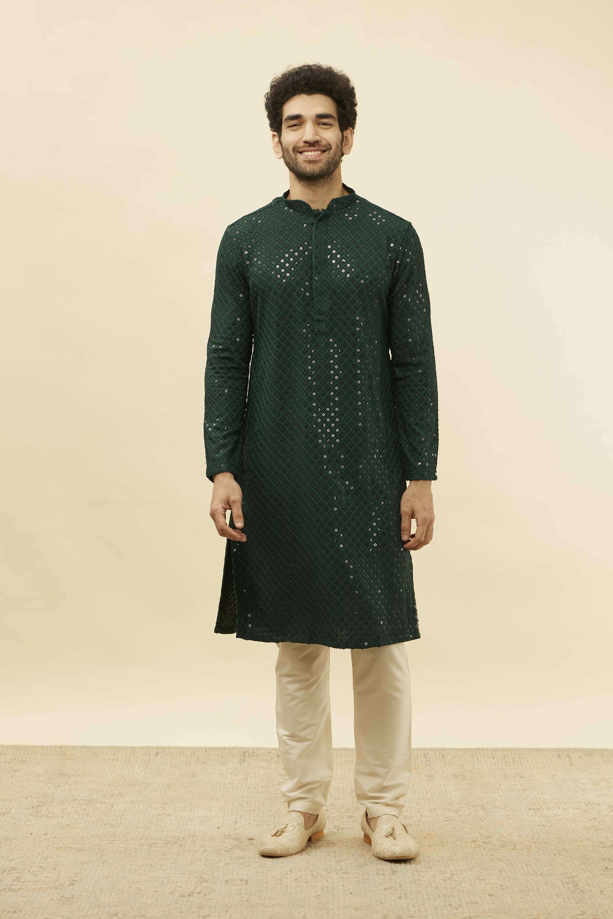 Embroidered-Viscose-Regular-Fit-Men-Kurta-Set