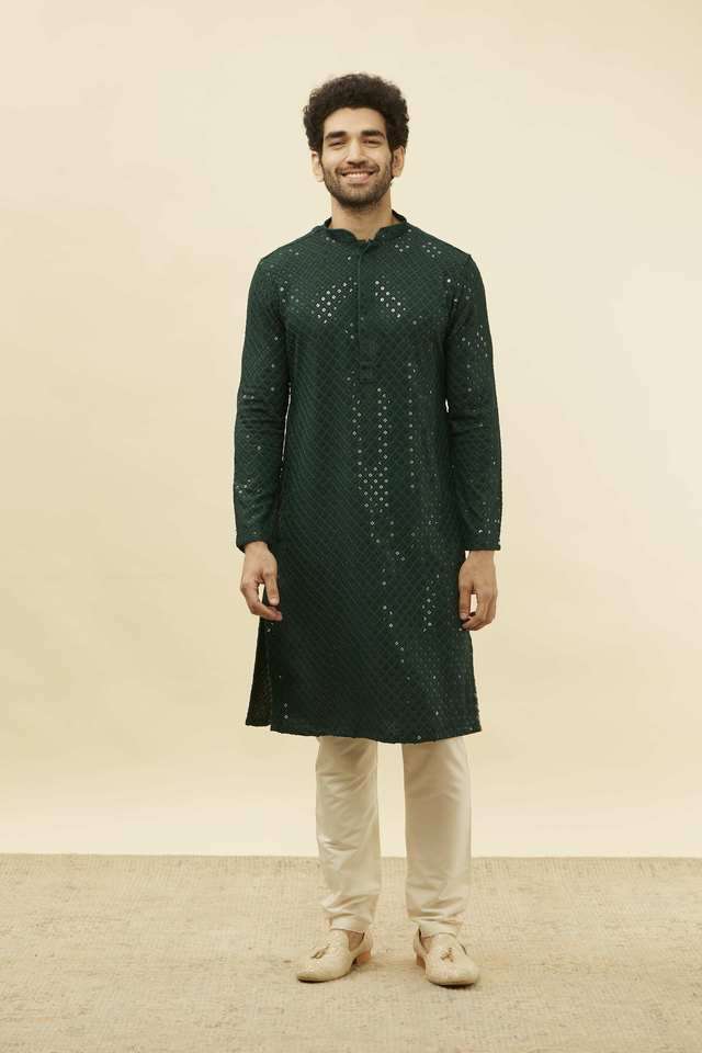 Embroidered-Full-Length-Viscose-Men-s-Kurta-Set