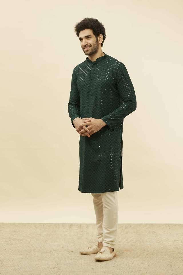 Embroidered-Full-Length-Viscose-Men-s-Kurta-Set