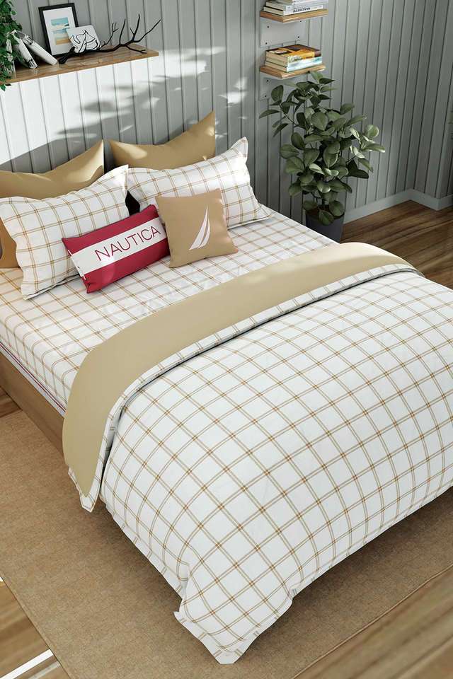 Super-Fine-100--Egyptian-Satin-Cotton-King-Bedsheet-with-2-Pillow-Covers