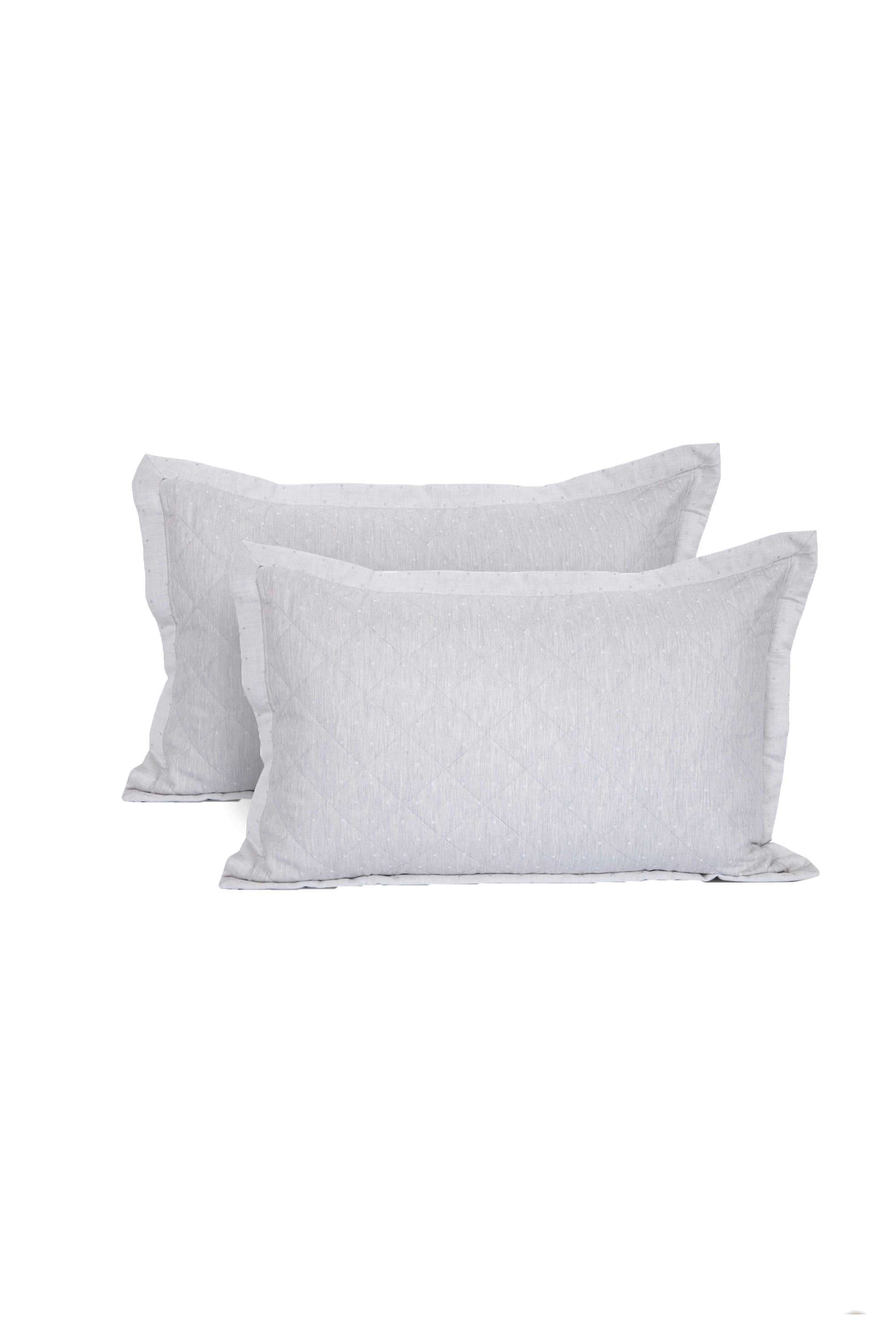 Muted-Dot-Grey-Standard-Pillow-Sham-Set