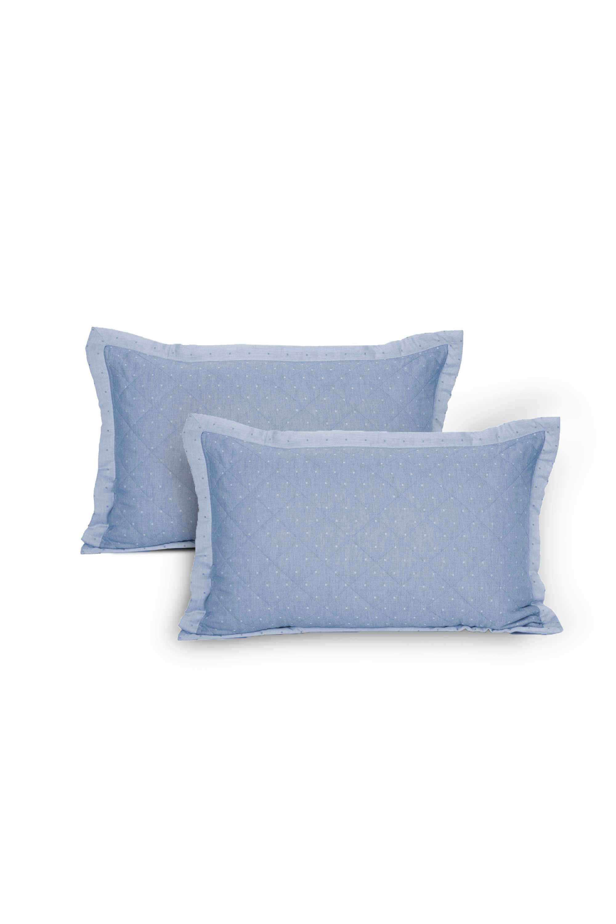 Muted-Dot-Blue-Standard-Pillow-Sham-Set