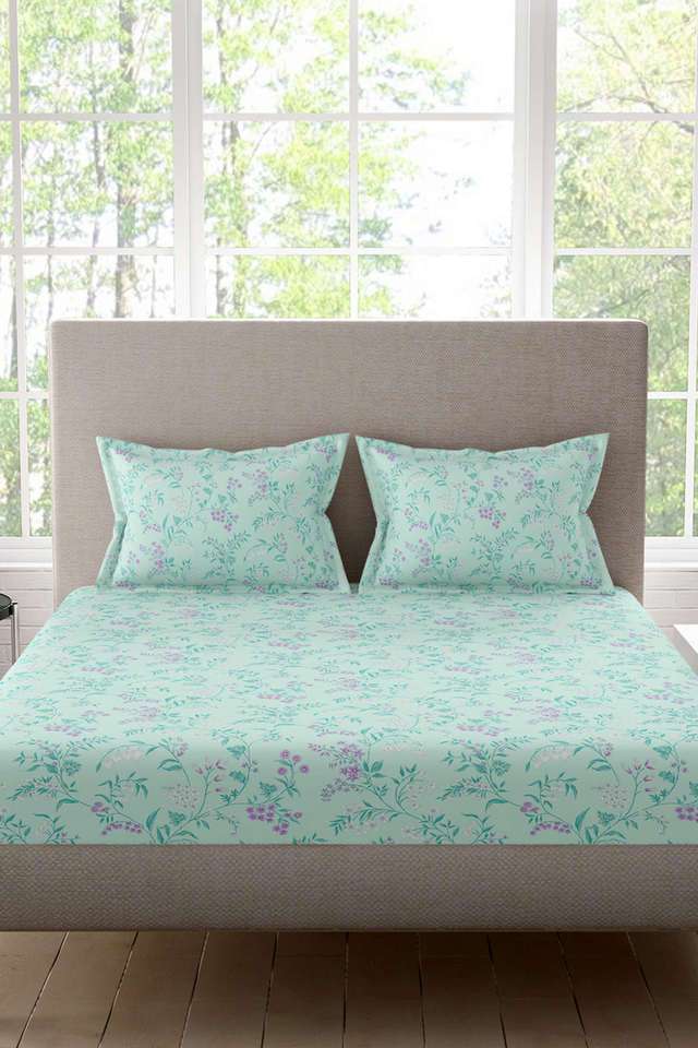 Cotton-Super-King-Bedsheet-with-2-Pillow-Covers