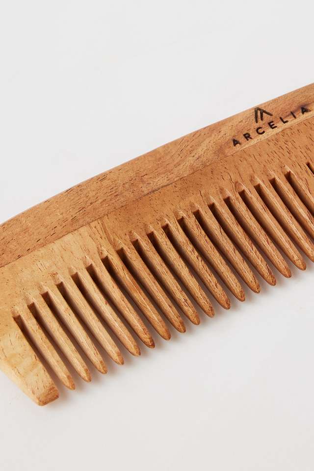 Anti-Leech-Organic-Pure-Neem-Wood-Comb---Brown