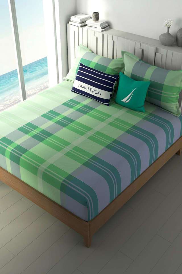 100--Premium-Cotton-Fitted-Elastic-Corners-King-Bedsheet-with-2-Pillow-Covers