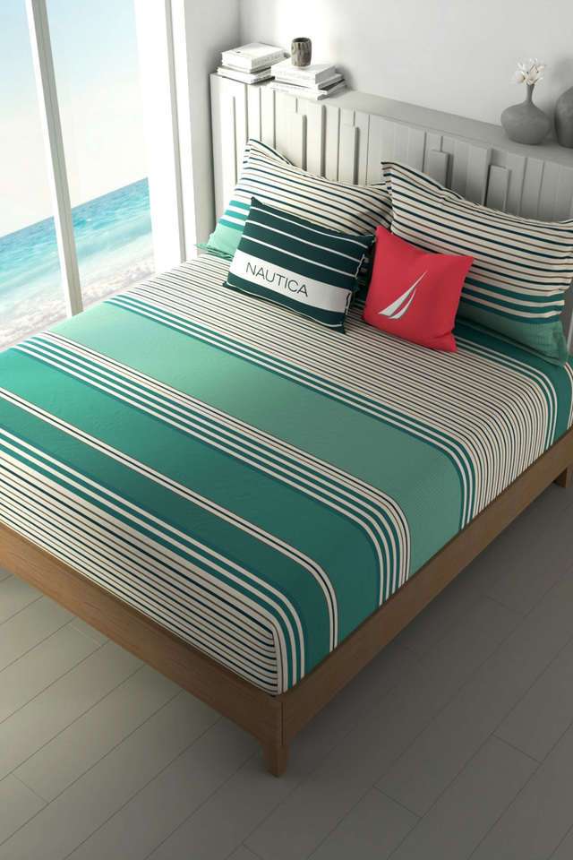 100--Premium-Cotton-Fitted-Elastic-Corners-King-Bedsheet-with-2-Pillow-Covers