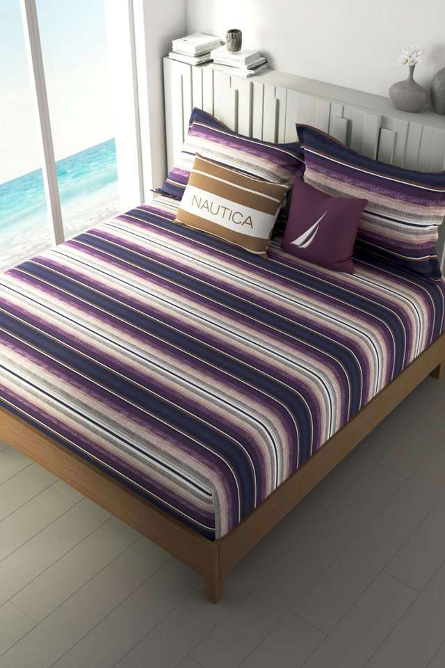 100--Premium-Cotton-Fitted-Elastic-Corners-King-Bedsheet-with-2-Pillow-Covers