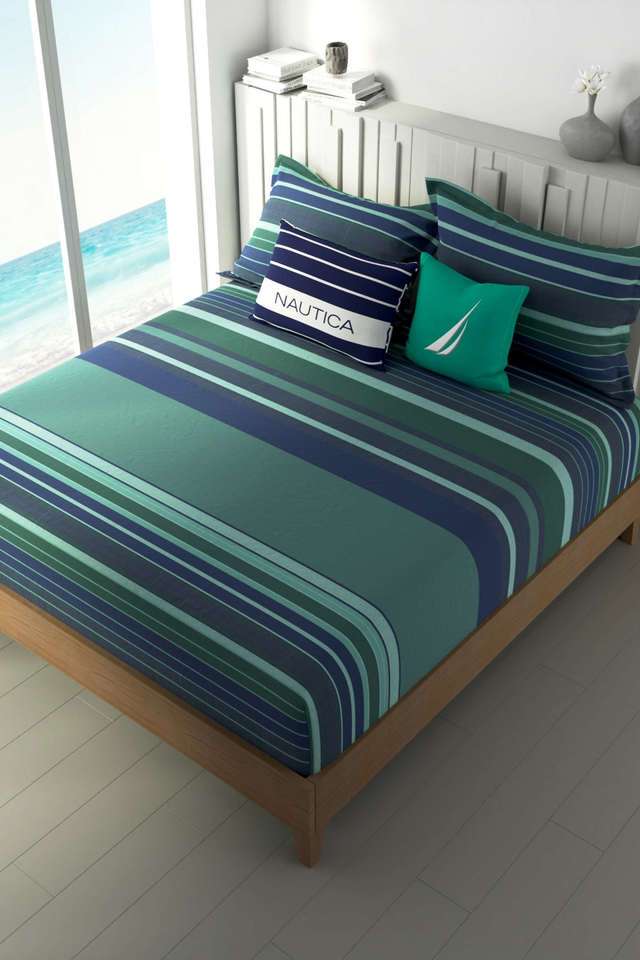 100--Premium-Cotton-Fitted-Elastic-Corners-King-Bedsheet-with-2-Pillow-Covers