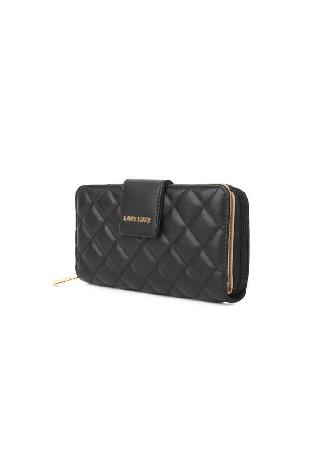 Zipper-Diamond-PU-Women-s-Casual-Wear-Wallet